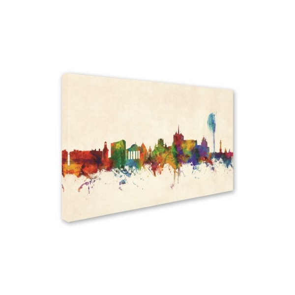 Michael Tompsett 'Geneva Switzerland Skyline' Canvas Art,16x24